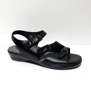 SAS Womens Tabby Sandal Black Size 7.5 Wide